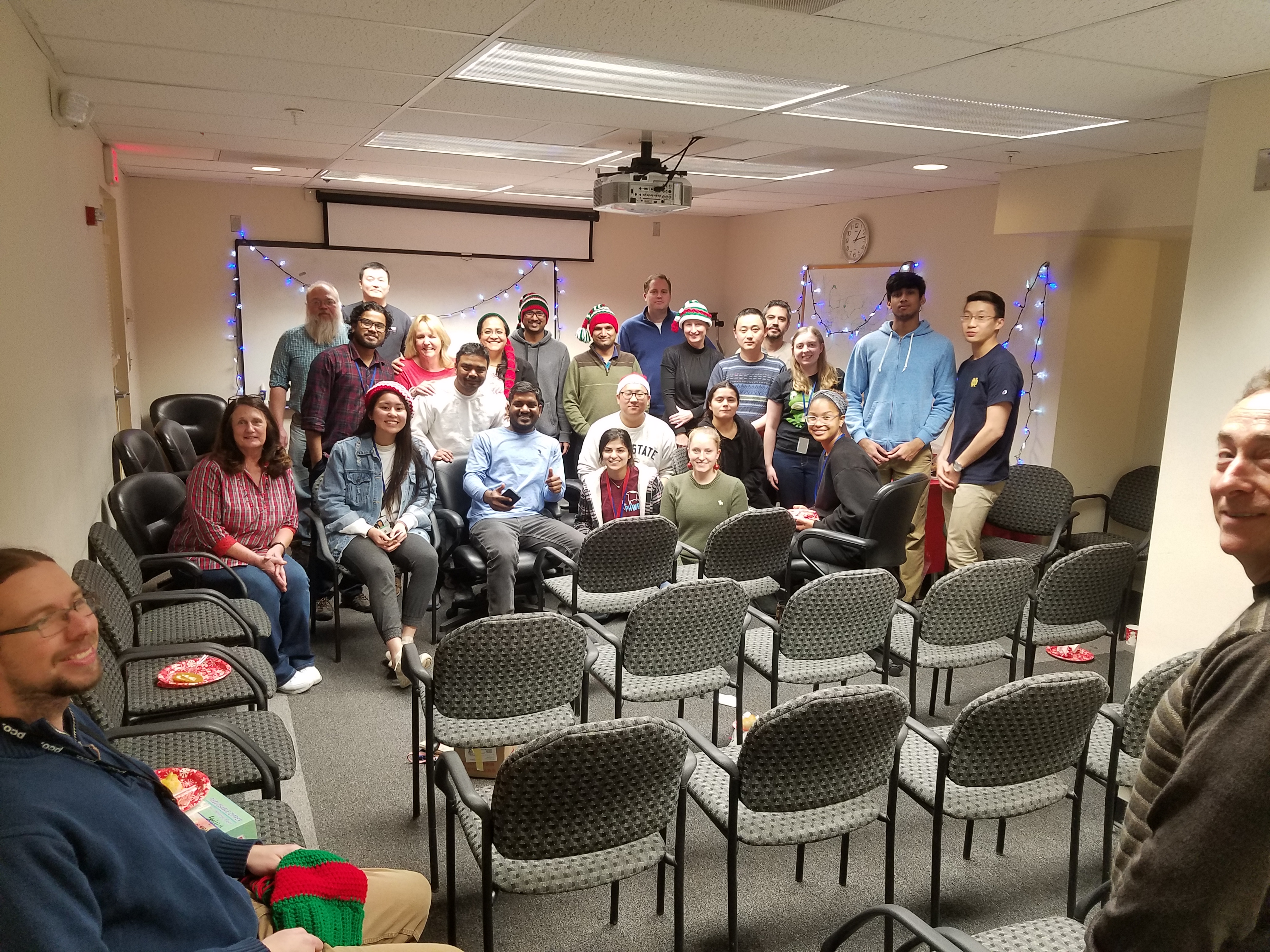 christmas party lab wing photo